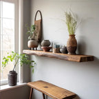 Floating Shelf Natural Edge Stylish Functional Spaces