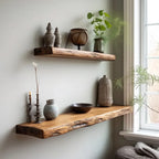 Floating Shelf Natural Edge Stylish Functional Spaces