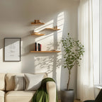 Minimalist Organic Floating Wall Shelf Decorative Accent