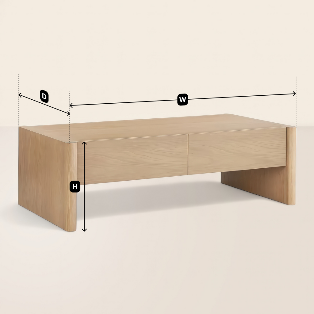 Sleek Coffee Table Modern Aesthetic with Hidden Storage