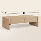 Sleek Coffee Table Modern Aesthetic with Hidden Storage