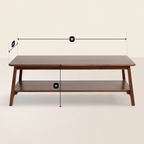 Scandinavian Inspired Coffee Table Functional Minimalist Design