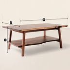 Split Level Coffee Table Layered Design for Living Comfort