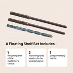 Floating Shelf Natural Edge Stylish Functional Spaces