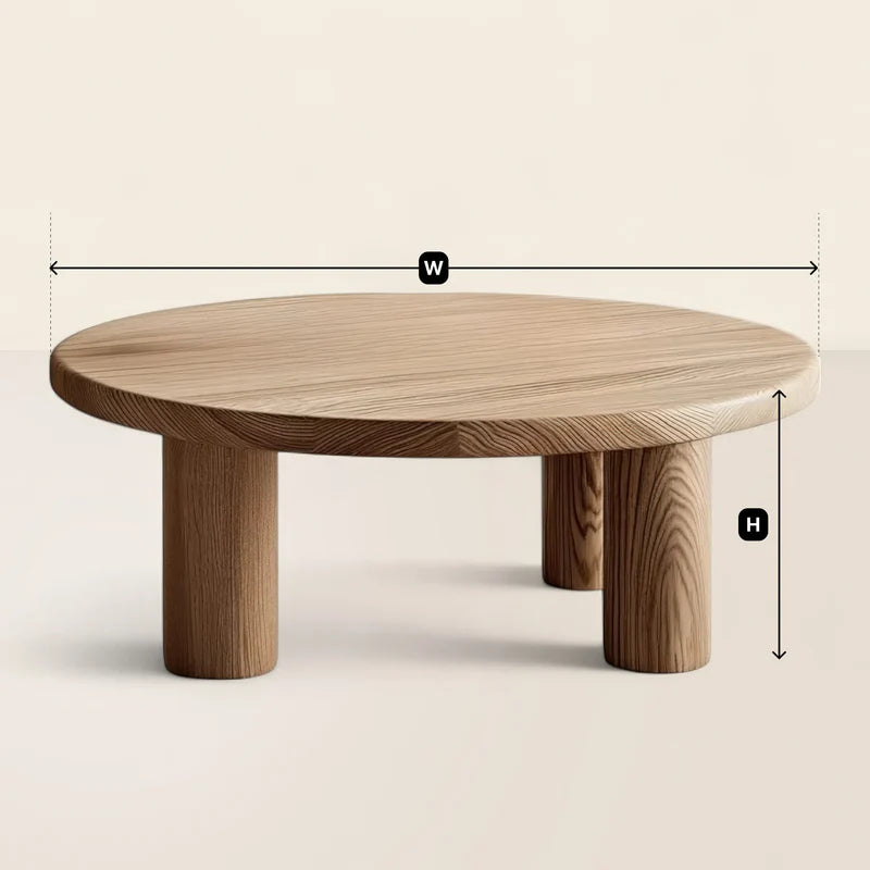 Modern Wooden Coffee Table Minimalist Durable Design