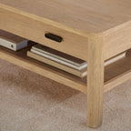Square Coffee Table Modern Storage Accent Piece