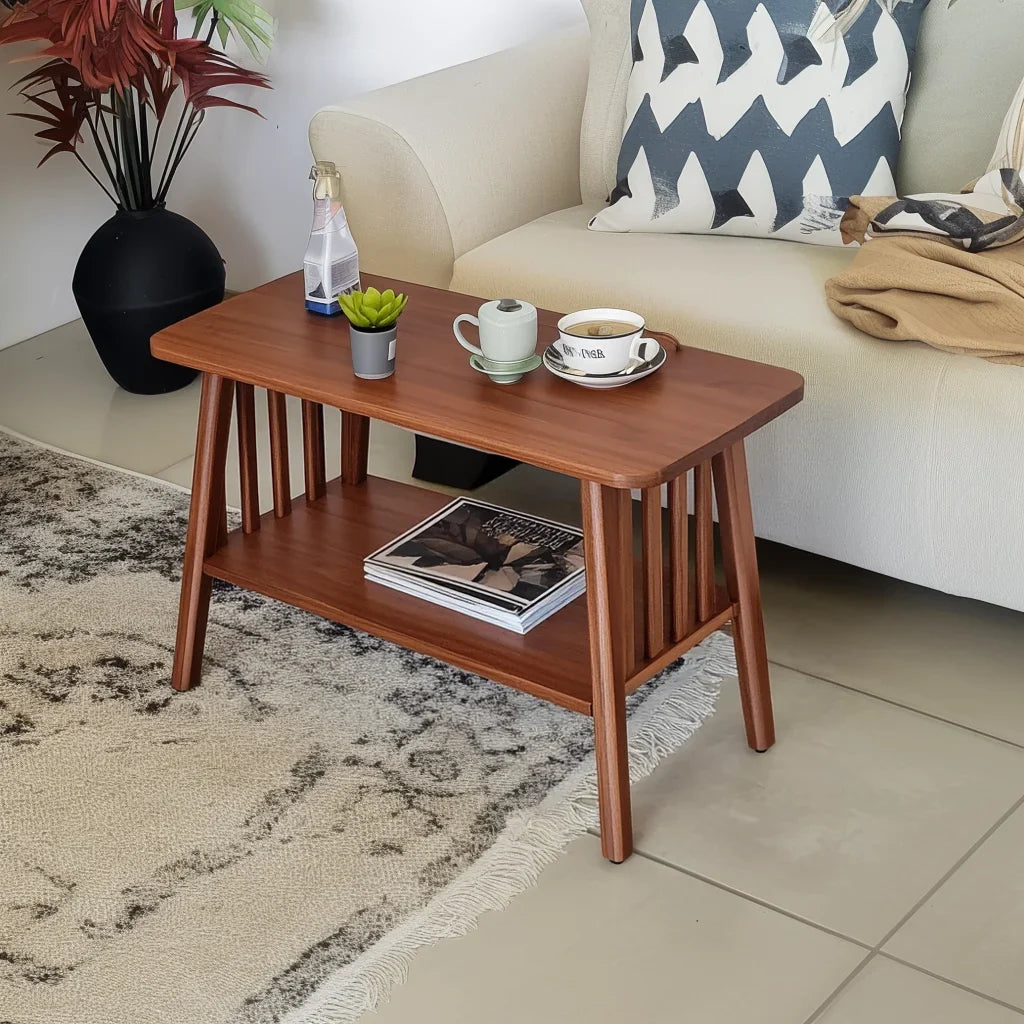 Mid-Century Coffee Table in modern living setup