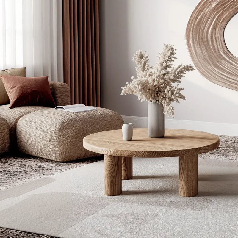 Modern Wooden Coffee Table Minimalist Durable Design