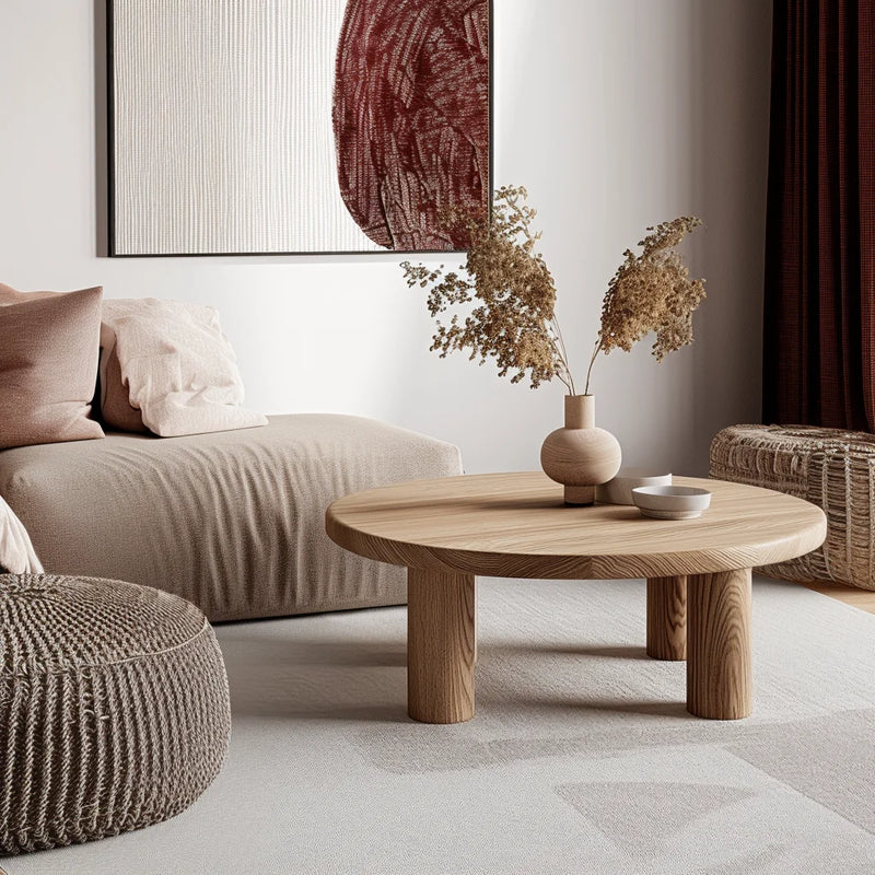 Modern Wooden Coffee Table Minimalist Durable Design