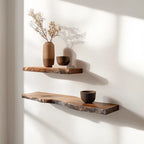 Organic Wall Shelf with Sculpted Silhouette for Artful Display