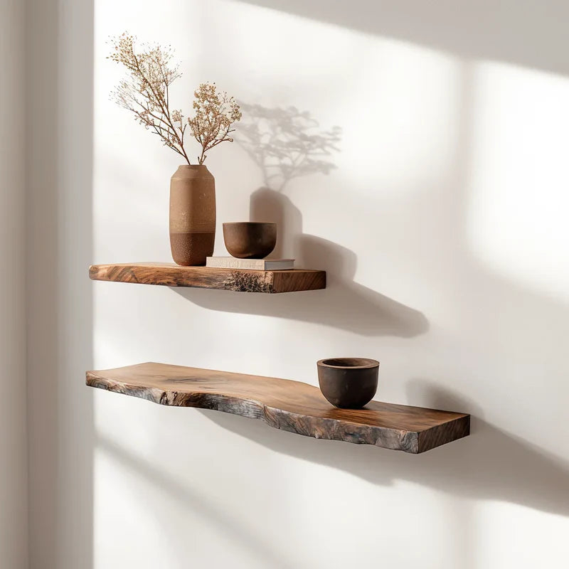 Organic Wall Shelf with Sculpted Silhouette for Artful Display