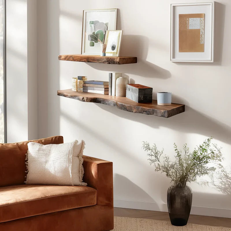 Organic Wall Shelf with Sculpted Silhouette for Artful Display