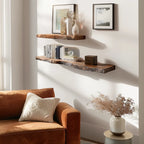 Organic Wall Shelf with Sculpted Silhouette for Artful Display