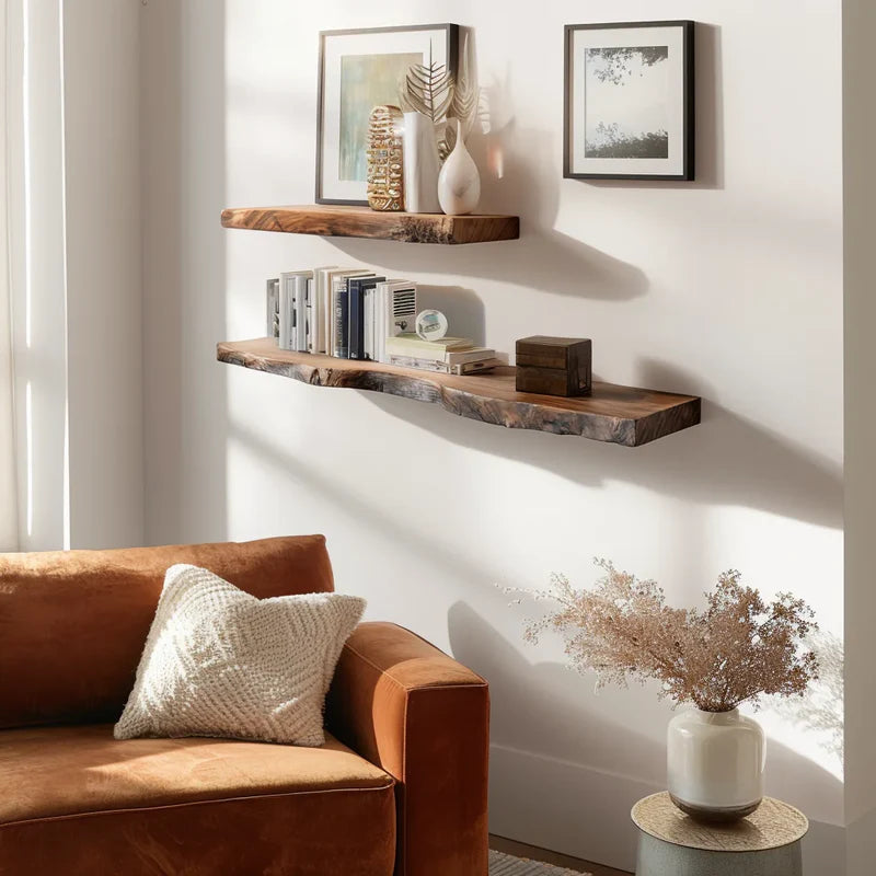 Organic Wall Shelf with Sculpted Silhouette for Artful Display