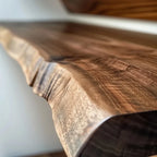 Organic Floating Shelf Stylish Wall Mounted Display