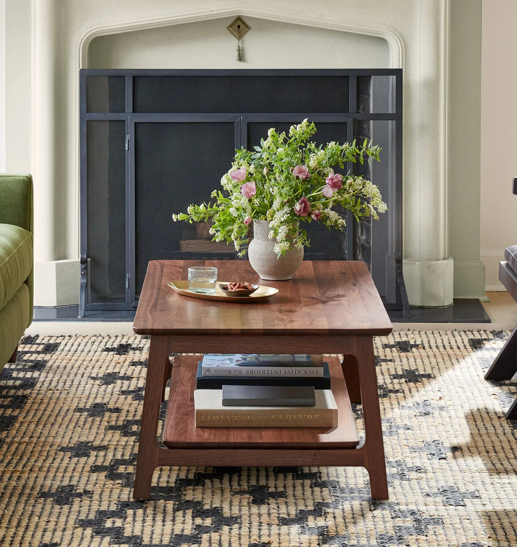 Scandinavian Inspired Coffee Table with lower shelf
