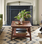 Scandinavian Inspired Coffee Table with lower shelf