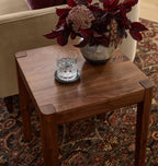 Stylish modern wooden side table with a minimalist design