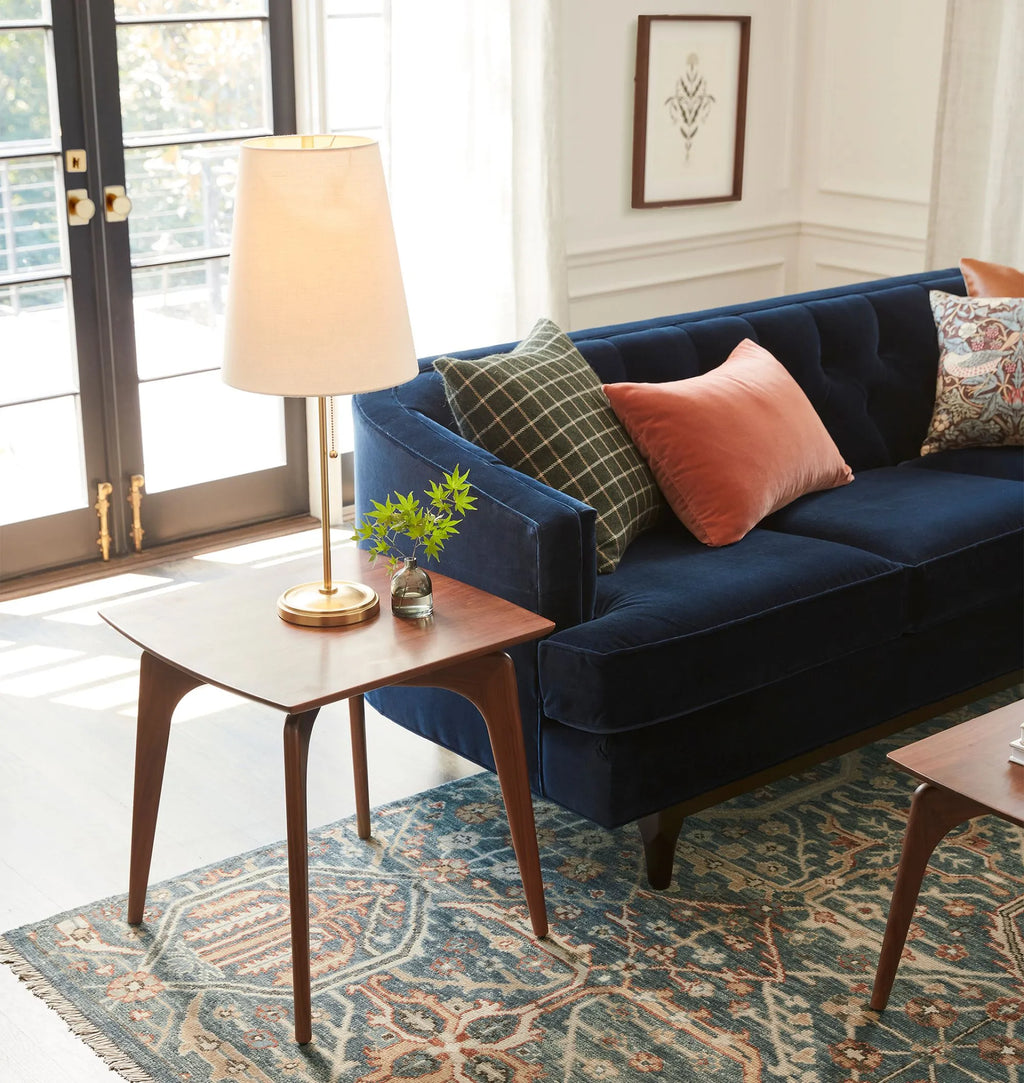 Timeless Mid-Century Modern Side Table with tapered legs.