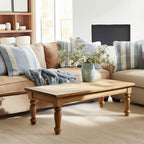 Traditional coffee table classic design turned legs spacious tabletop elegant accent