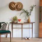 Vintage Console Table with slender legs and triangular top
