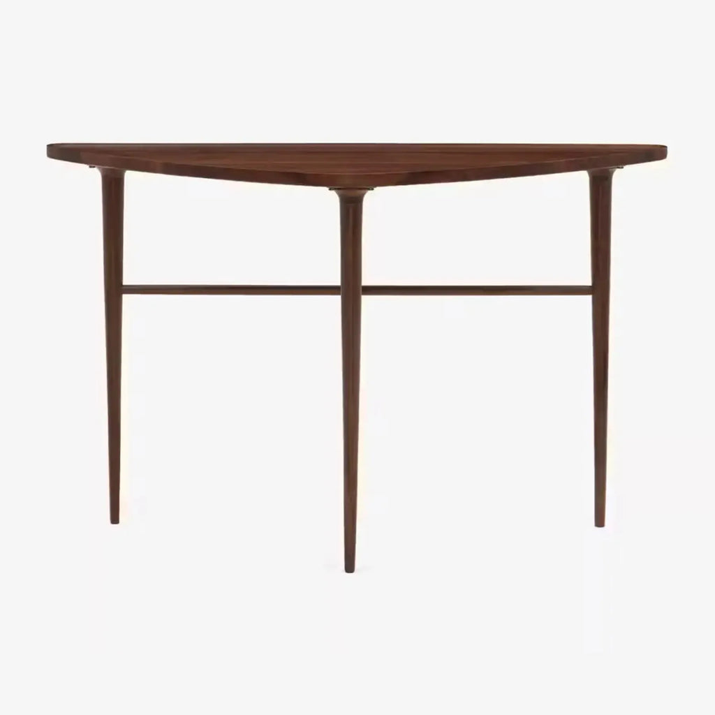 Vintage Console Table with slender legs and triangular top
