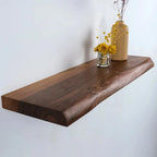 Wall Mounted Shelf Natural Edge Modern Decorative Storage