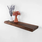 Wall Mounted Shelf Natural Edge Modern Decorative Storage