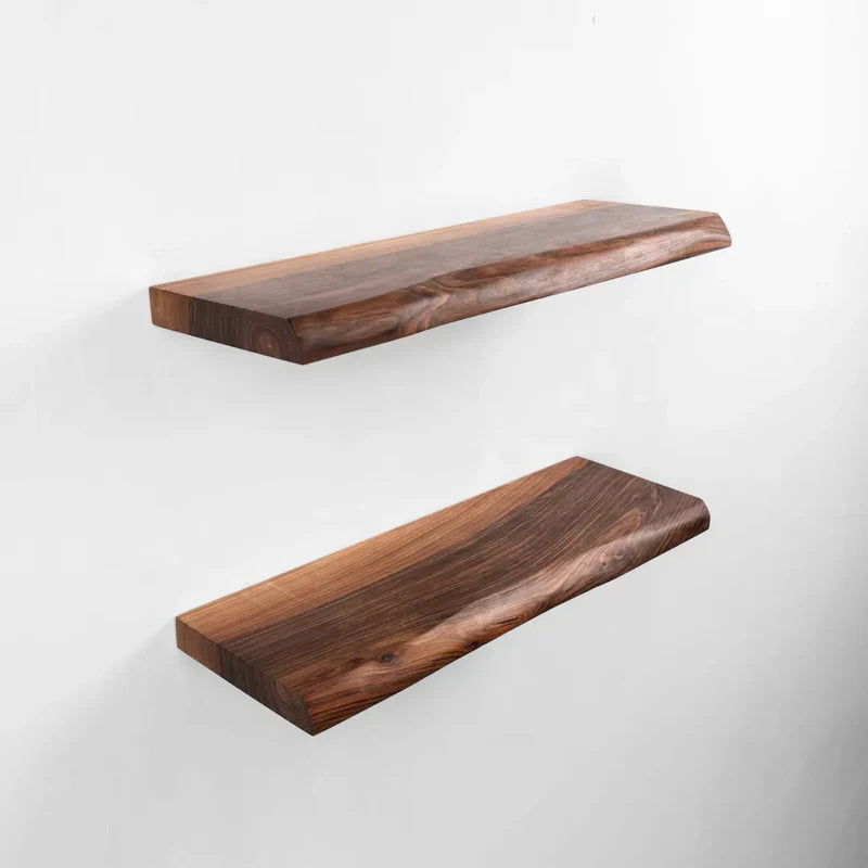 Wall Mounted Shelf Natural Edge Modern Decorative Storage