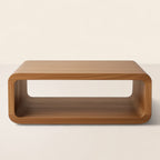 Zen Arc Coffee Table Visual Harmony Centerpiece