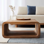 Zen Arc Coffee Table in modern minimalist living room interior